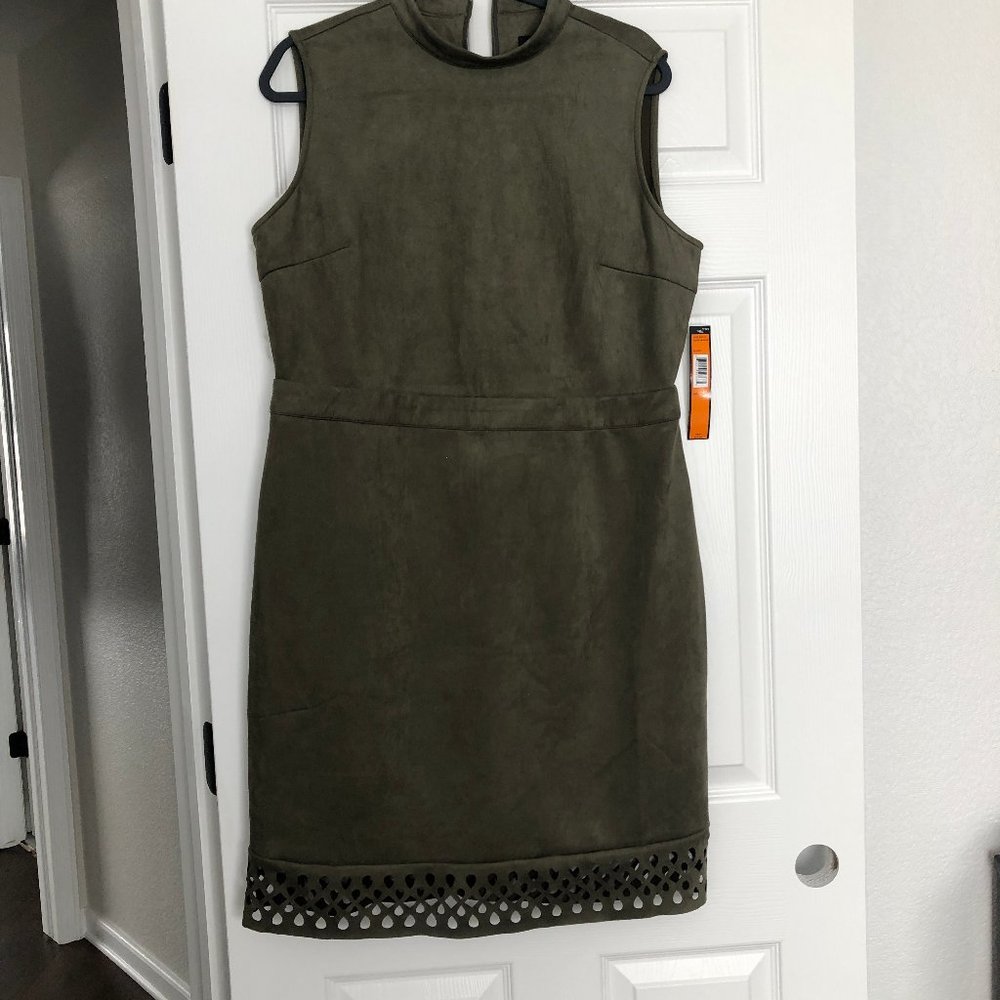 NWT Suede Like Olive Green Dress